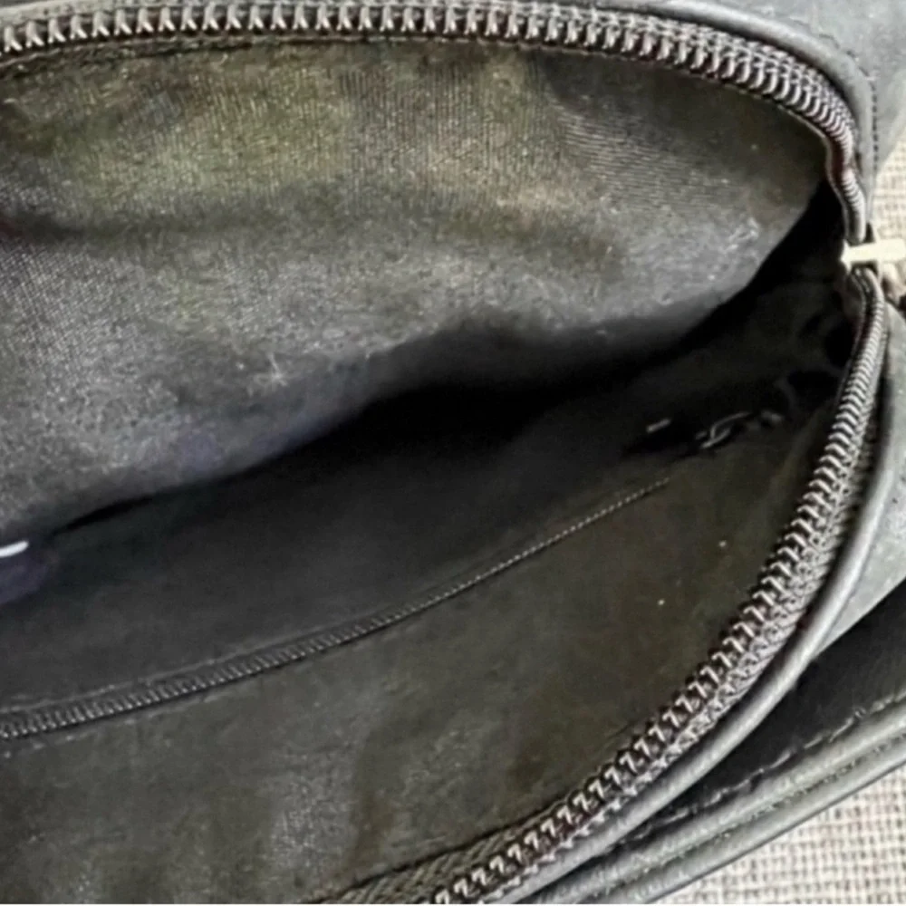Rosetti Black Leather Mini Shoulder Bag